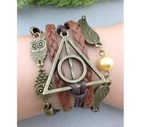 Bracelet ailes hiboux triangle RDLM Harry potter