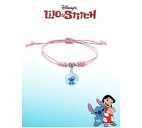 Bracelet Ajustable - Disney - Stitch - Pendentif - Rose - Enfant