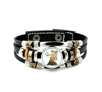 Bracelet Ajustable En Cuir Tressé À Plusieurs Couches, Orné D'Ailes D'Ange Vierge, Symbole De Protection Et De Bienveillance. Style Punk Ethnique, Fait Main. Accessoire D'Amitié, Pour Un Anniversa