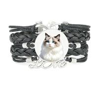 Bracelet Ajustable En Cuir Tressé « Chat Vif Et Heureux » : L'Amitié | Multistrat,Punk,Bracelet,Fait main,Offre,Bangle,Accessoire,Amie,Amoureux,Ethnique,Amitié,Anniversaire,Noël,Musique,Art