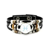 Bracelet Ajustable En Cuir Tressé Multicouche, Motif Nébuleuse Poissons, Inspiré De La Musique Et Des Particules Extraterrestres. Bracelet Ethnique Fait Main, Accessoire D'Amitié, Cadeau D'Anniver