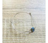 Bracelet alba labradorite grise argenté