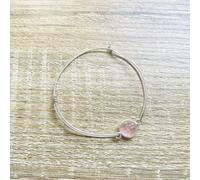 Bracelet alba quartz rose argenté