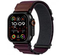 Bracelet Alpine Loop en cuir Compatible avec Apple Watch Ultra 49mm 46mm 45mm 44mm 42mm 41mm 40mm 38mm, Bracelet de remplacement Compatible iWatch