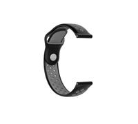 Bracelet Amazfit GTS 2e avec trous, silicone bicolore, anthracite | Couleur: Gris Gris