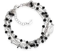 Bracelet - AMEN - BRMF - Argent 925 - Cristal noir - Femme