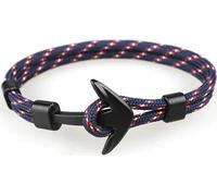 Bracelet Ancre en corde-bleu/rouge KP33439