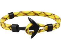 Bracelet Ancre en corde jaune KP33440