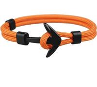 Bracelet Ancre en corde - orange KP33444