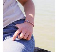 Bracelet ancre femme rose - molène