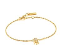 Bracelet Ania haie Silver Law 925M plaqué or 14k collection de fièvre de minuit de fièvre de labradorite frange