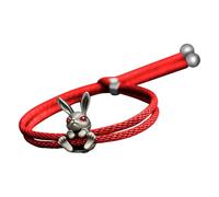 Bracelet animal - Bracelet sur le thème du lapin pour enfants | Ornement de taille flexible avec breloques lapin et lien plaqué argent pour garçons, filles, printemps et Pâques, Refer to description