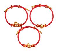 Bracelet Année Du Cheval - Bracelet bonne chances 25 Cm | Bijoux De Poignet De Richesse | Bande Tressée À Cordes Rouges | Femmes Filles Dames Épouses Copines Tenue Quotidienne Événements Sociaux