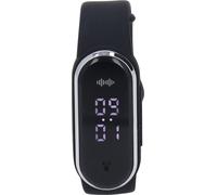 Bracelet Anti-Moustique Montre Gel de Silice USB Rechargeable Bracelet Anti-Moustique Ultrasonique pour l'Extérieur Noir