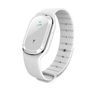 Bracelet anti-moustique ultrasonique bracelet étanche en silicone repousser (blanc)