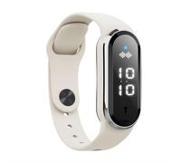 Bracelet anti-moustiques à ultrasons, autonomie de 150 heures, montre buzz defense portable avec bracelet en silicone réglable, bracelet étanche anti-moustiques pour enfants et adultes (blanc)