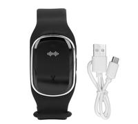 Bracelet anti-moustiques, recharge USB à ultrasons, bracelet anti-moustiques pour enfants, femmes enceintes, noir