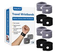 Bracelet Anti Nausée, Bande De Poignet De Soulagement De Nausée, Bandes De Maladie De Voyage De Mouvement Acupressure Naturelle Bracelet de Soulagement -4 Paires