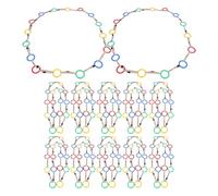 Bracelet Anti-perte Garçon et Filles 12 Pièces, Corde de Marche | Tout-petits, Usage Crèche et Maternelle, Design Enfantin, Confort de Port, Polyester et Plastique