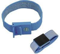Bracelet antistatique (ESD) bleu clair BJZ C-198 1261 Bouton-pression 4 mm 1 pc(s)