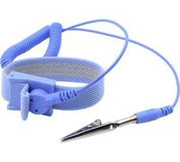 Bracelet antistatique (ESD) Quadrios bleu Pression mâle 10 mm