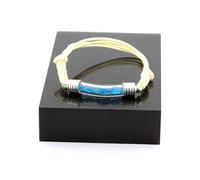 Bracelet Apatite bleu néon brut - A Bijoux