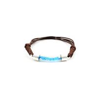 Bracelet Apatite bleu néon brut - A Bijoux