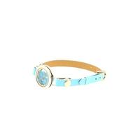 Bracelet Apatite bleu néon brut modèle montre 25 mm - A Bijoux