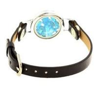 Bracelet Apatite bleu néon brut modèle montre 25 mm - A Bijoux