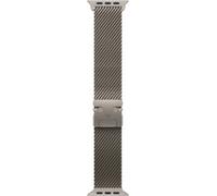 Bracelet APPLE 49 mm - Large Milanais en titane naturel