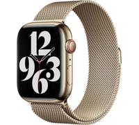 Apple Original Boucle Milanaise pour Apple Watch M/L 42mm / 44mm / 45mm / 49mm - Doré (2ème Gen) - MTJP3ZM/A