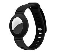Bracelet - Apple AirTag 2 - Silicone - Doux - Ajustable - Enfants - Air Tag 2e génération - Noir