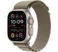 Bracelet Apple Alpine Loop pour l'Apple Watch Series 1-10 / SE / Ultra (2) - 42/44/45/46/49 mm - Taille L - Olive