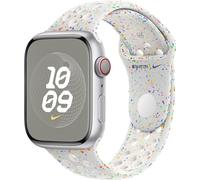 Bracelet Apple Nike Sport pour l'Apple Watch Series 1 à 10 / SE / Ultra (2) (44/45/46/49 mm) - Taille M/L - Pure Platinum