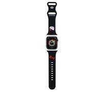Bracelet Apple Watch 38 mm/40 mm/41 mm Hello Kitty en silicone noir