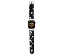 Bracelet Apple Watch 38 mm Hello Kitty à motifs de nœuds noirs