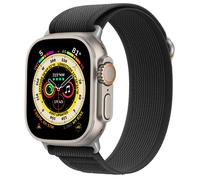 Bracelet Apple Watch Cubenest Trail Loop BLACK with black - 42/44/45/Ultra 49 mm conçu.