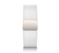 Bracelet Apple Watch en cuir de qualité supérieure avec boucle magnétique White S