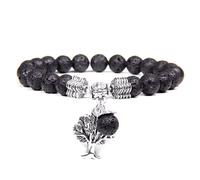 Bracelet arbre de vie en pierre de lave