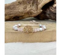 Bracelet arbre de vie en quartz rose