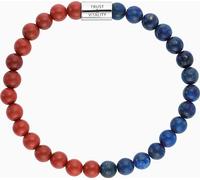 Bracelet argent 925 avec pierres de force jaspe rouge lapis-lazuli