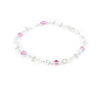 Bracelet Argent - LES TRESORS DE LILY - La Ronde des Petits - Cristal - Femme - Rose