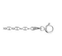 Bracelet argent maille grain de café 18cm