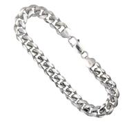 Bracelet Argent Massif 925/000 Maille Cubaine - Homme