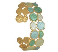 Bracelet artistique en forme de goutte d'huile colorée - Bracelet réglable en acier inoxydable pour une tenue décontractée ou formelle, taille unique, Comme décrit