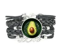 Bracelet Artistique,Porte-Bonheur,Avocat,Fruit,Amour,Ajustable,En Cuir Tres | Multistrat,Punk,Bracelet,Fait main,Offre,Bangle,Accessoire,Amie,Amoureux,Ethnique,Amitié,Anniversaire,Noël,Musique,Art