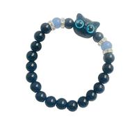 Bracelet assorti avec breloque chaton en résine brillante - Cadeau idéal pour un meilleur ami, un fan de cinéma, un événement, une fête, taille unique, Comme décrit