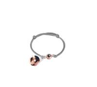 Bracelet assorti avec projection de photos de couples personnalisées, bracelet de projection photo personnalisé avec empreintes de pattes de chien, chat, cadeaux personnalisés pour femme, bracelets