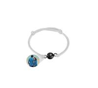 Bracelet assorti avec projection de photos de couples personnalisées, bracelet de projection photo personnalisé avec empreintes de pattes de chien, chat, cadeaux personnalisés pour femme, bracelets