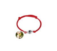 Bracelet assorti avec projection de photos de couples personnalisées, bracelet de projection photo personnalisé avec empreintes de pattes de chien, chat, cadeaux personnalisés pour femme, bracelets